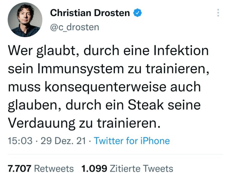 Drosten vs. Drosten oder "was interessiert mich mein Geschwätz von gestern